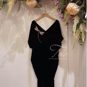 Chi tiết với hơn 70 váy nhung thêu hoa hay nhất  trieuson5